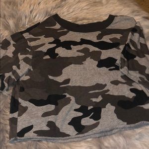 Camouflage crop top